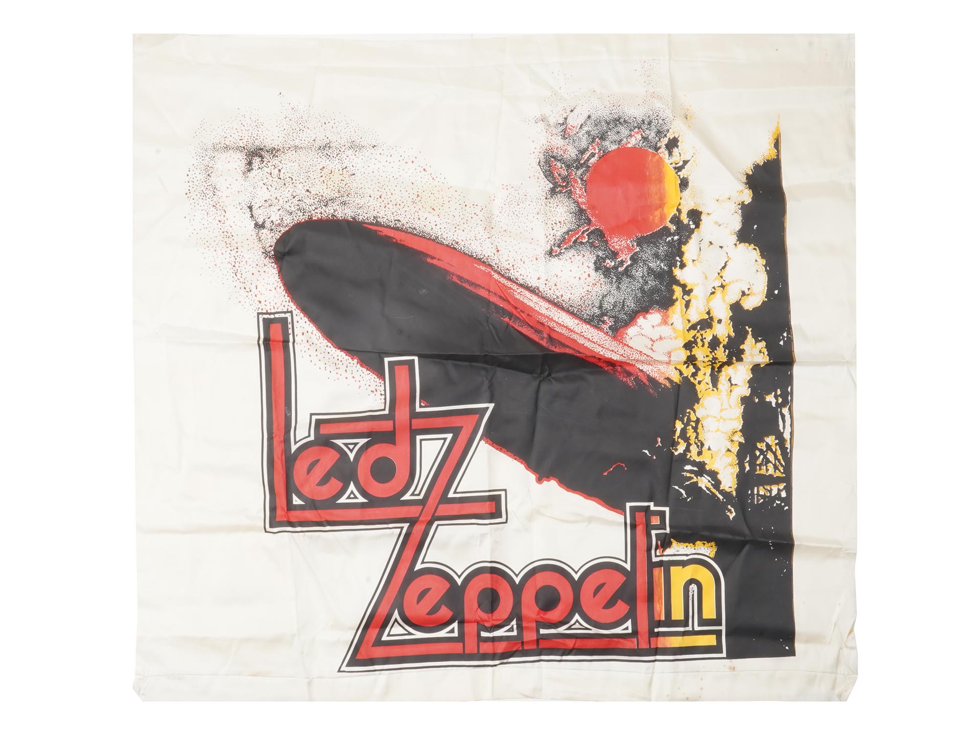 VINTAGE LED ZEPPELIN MUSIC FABRIC PENNANT BANNER PIC-0